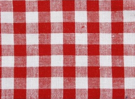 Brændgaard Textile Kjøkkenrutete 10X10Mm Bomullsstoff 592 Rød 140Cm 50Cm