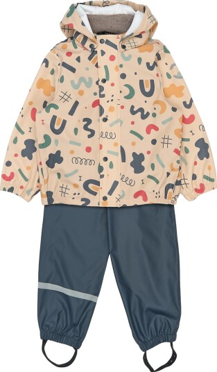 Mikk line Pu Rain Set Aop W. Susp/104 Multi/patterned 110