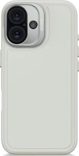 Decoded AntiMicrobial Silicone StacksBackcover for iPhone 16 Stone Grey Clay