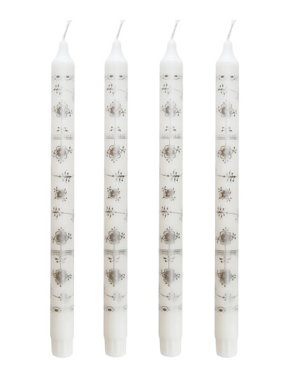 Kunstindustrien Classic Candles - Gift Box W. 4 Pcs - White - 2.3X 30CM