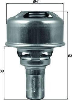 Termostat, kjølemiddel MAHLE TX 174 86