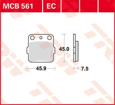 Bremseklosser TRW MCB561EC Bremseklosser TRW MCB561EC