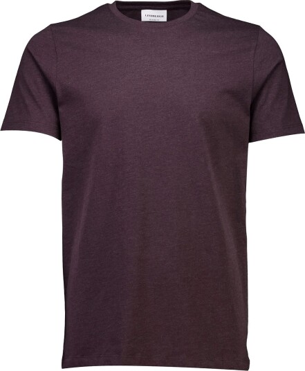 Lindbergh Basic Tee S/S DEEP BURGUNDY MEL S
