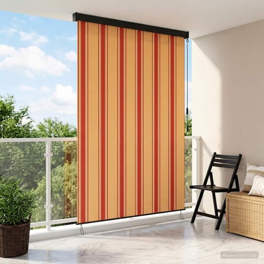 vidaXL Rullegardin Flerfarget 120 x 250 cm Stoff og Aluminium