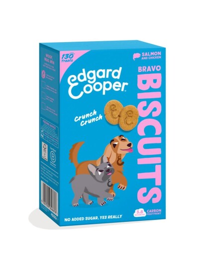 Edgard Cooper Bravo Dog Biscuits Salmon 400G Edgard Cooper Bravo Dog Biscuits Salmon 400G