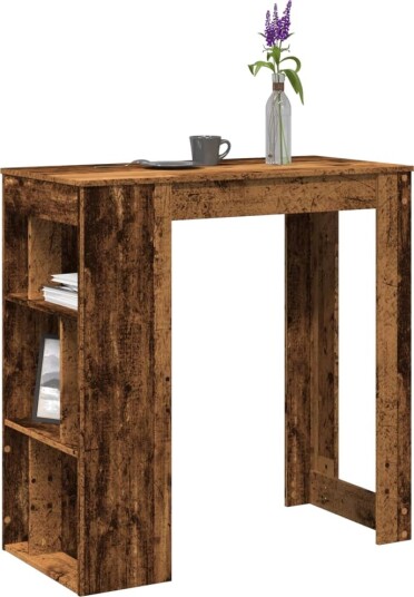 Barbord med stativer gammelt tre 102x50x103,5 cm konstruert tre 8721158386502 Barbord med stativer gammelt tre 102x50x103,5 cm konstruert tre 8721158386502