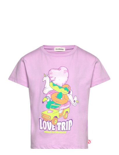 Billieblush Short Sleeves Tee Shirt Purple 110