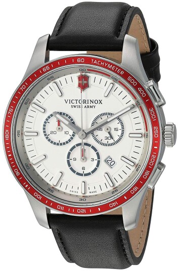 Victorinox Herreklokke 241819 Alliance Sølvfarget/Lær Ø44 mm Victorinox Herreklokke 241819 Alliance Sølvfarget/Lær Ø44 mm