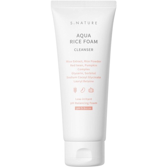 S.NATURE Aqua Rice Foam Cleanser 160ml S.NATURE Aqua Rice Foam Cleanser 160ml