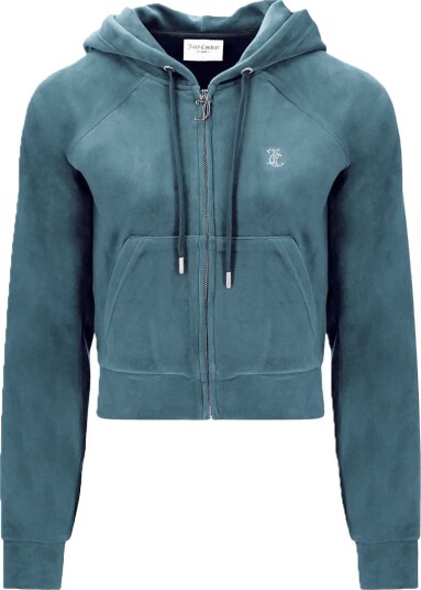 Juicy Couture Cardigan Velur   Madison   Blåste One   Juicy Couture   Teen   XS   Xtra Small   Cardigan