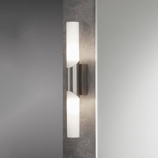 Briloner Vegglampe Splash, Aluminium / grå / sink, Stue / spisestue, Metall, Moderne Briloner Vegglampe Splash, Aluminium / grå / sink, Stue / spisestue, Metall, Moderne