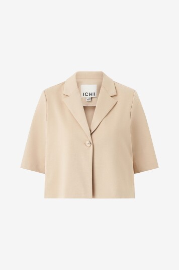 ICHI - Dressjakke ihKate Sus Cropped BL - Beige