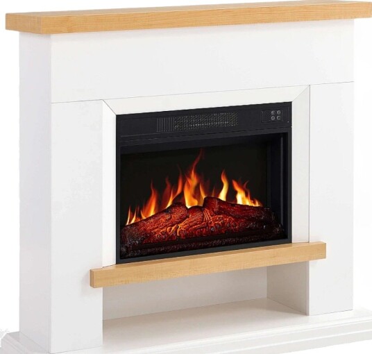 Artiflame Shelford Frittstående Elektrisk Peis - Hvit (ELP-40-166-AF23S)