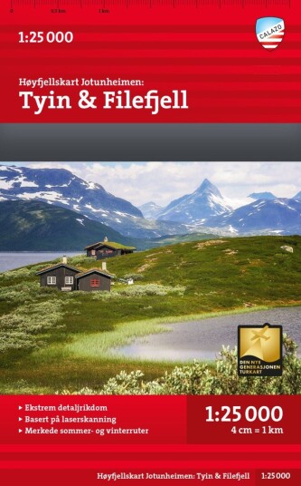 Høyfjellskart Jotunheimen: Tyin & Filefjell Høyfjellskart Jotunheimen: Tyin & Filefjell