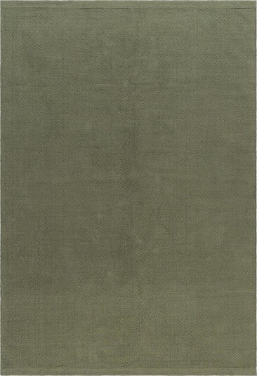 Hemse Bomullsteppe 240x340 cm - Mørk grønn