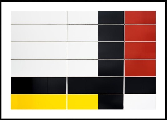 Mondriaan facade Poster Plakat / 100x150cm