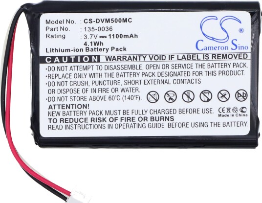 Cameron Sino Batteri til kamera for Digital Ally DVM-500PL, DVM-750, DV-500ULTRA m.fl.
