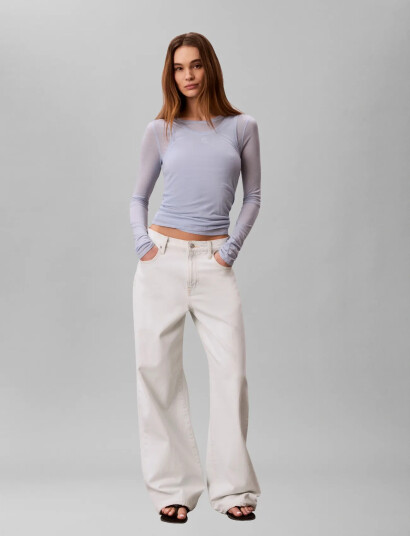 Calvin Klein Jeans The Wide Leg Bleached Light White RG/29