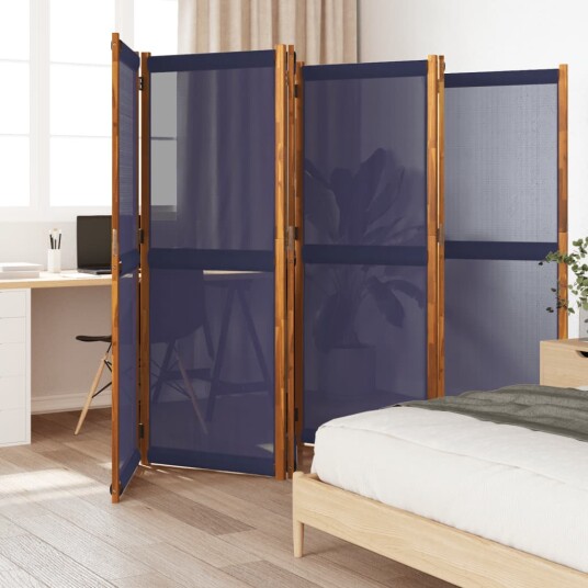 Romdeler 6 paneler mørkeblå 420x180 cm 8721012464292 Romdeler 6 paneler mørkeblå 420x180 cm 8721012464292