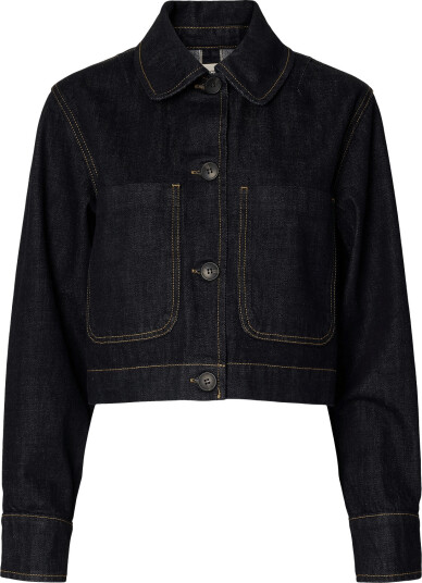 Selected Slwshelly Short Denim Jacket Navy 44