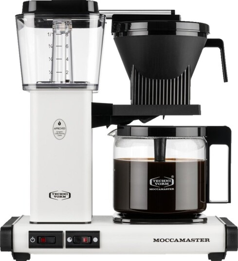 Moccamaster Automatisk Kaffetrakter 1,25L Matt Hvit med 1520W Moccamaster Automatisk Kaffetrakter 1,25L Matt Hvit med 1520W