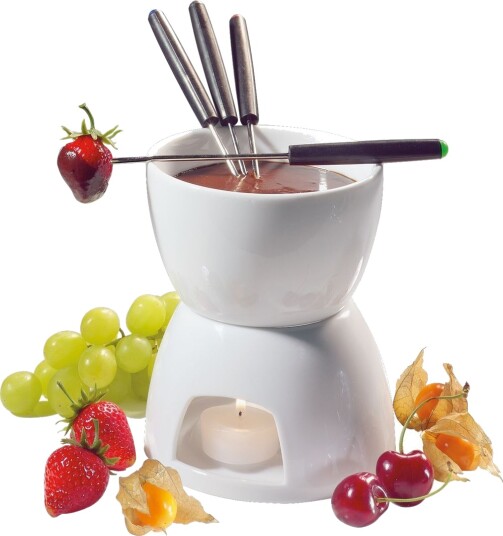 cilio Chokoladefondue M/6 Dele - White - ONE SIZE