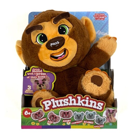 Plushkins Plysjbamse m/ 3 ansiktsuttrykk Manny Plushkins Plysjbamse m/ 3 ansiktsuttrykk Manny