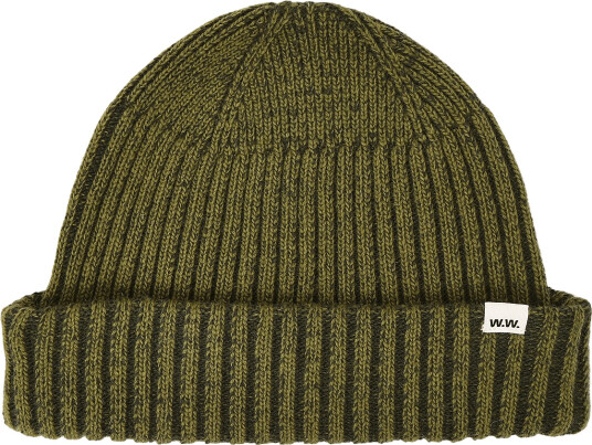 WOOD WOOD Wwmilo Beanie 25472 Khaki green ONE SIZE