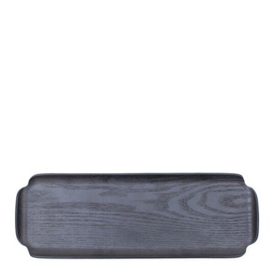 Bosign   Leaf trebrett vann  og oljeavvisende 33x11,5 cm svart