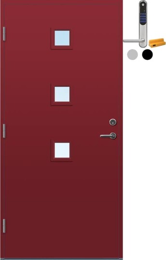 Ytterdør Bygg1 Selje med Yale Doorman Classic Home