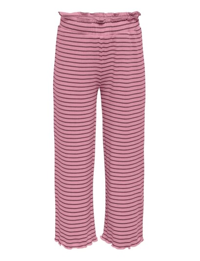 Kids Only Kmgmaude Life Stripe Wide Pant Jrs Noos   Pink   116