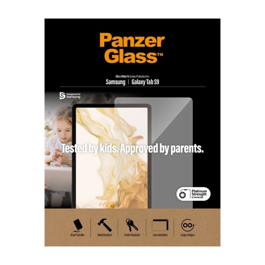 Panzerglass Ultra-Wide Fit Skjermbeskytter for Samsung Galaxy Tab S9
