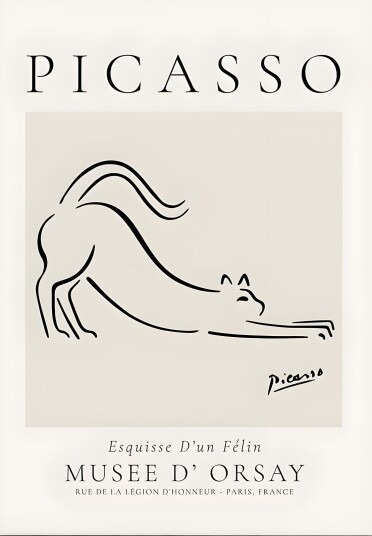 Plakat Esquisse d'un Félin