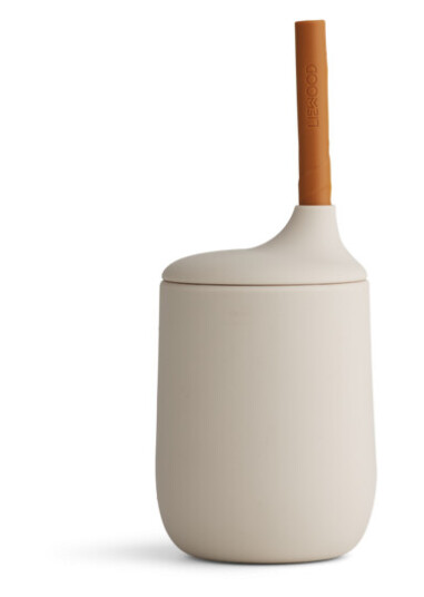 Liewood Ellis Tutekopp Med Sugerør 230ml Sandy Mix