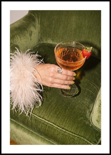 Drink With Strawberry Plakat Plakat / 100x150cm