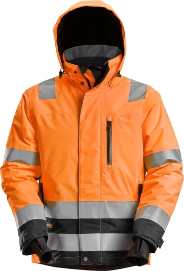 Snickers Workwear 1132-5504 Vinterjakke varsel, oransje/svart XS, Klær