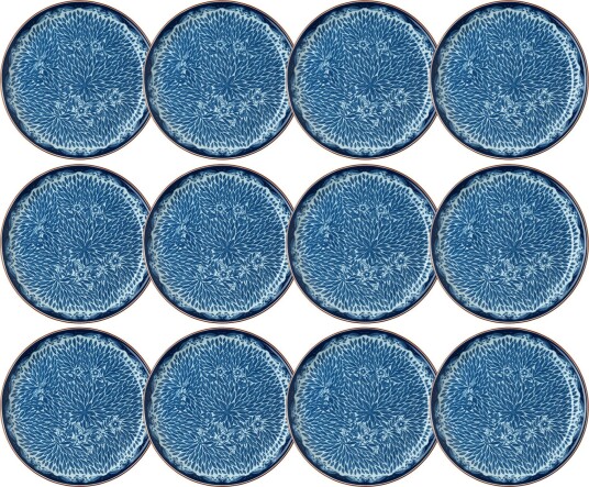 Ostindia Floris Tallerken 20 cm 12 pk Blå Ostindia Floris Tallerken 20 cm 12 pk Blå