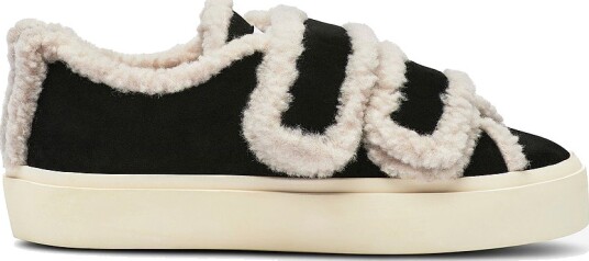 INUIKII Joggesko Shearling Low Velcro Svart INUIKII Joggesko Shearling Low Velcro Svart