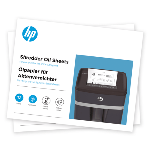 Hp Oljeark Til Makuleringsmaskin 12 Stk. Hp Oljeark Til Makuleringsmaskin 12 Stk.