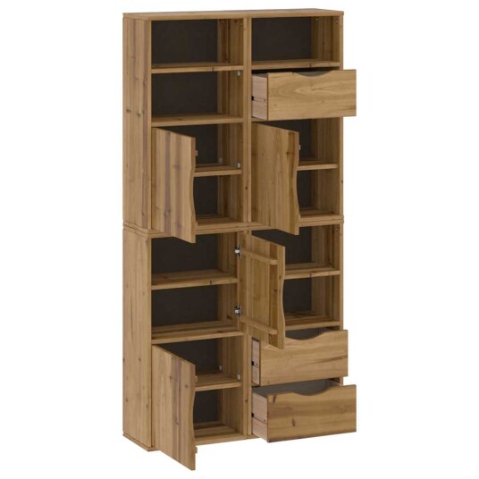 Sideskap 4 stk ODDA 40x24x79 cm heltre furu