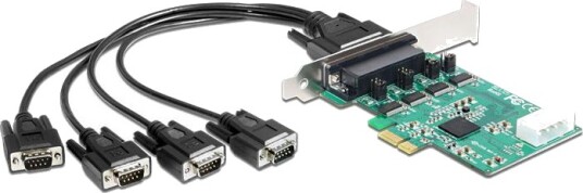 Delock PCI Express Card > 4 x Serial RS 232 seriell adapter PCIe RS 232 x 4 Delock PCI Express Card > 4 x Serial RS 232 seriell adapter PCIe RS 232 x 4