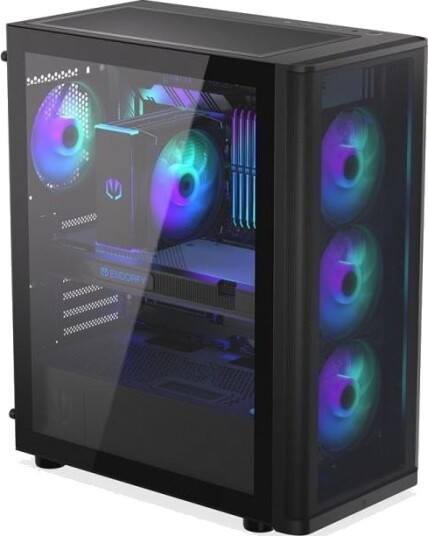 Endorfy Ventum 400 ARGB Mid Tower ATX 4x Stratus 120 PWM ARGB USB-C 10Gbps Svart