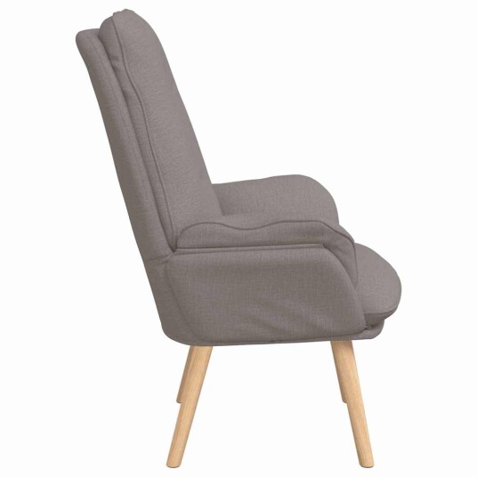 Avslappende stol Gråbrun 69 x 74 x 93 cm stoff Avslappende stol Gråbrun 69 x 74 x 93 cm stoff