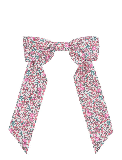 Huttelihut Hairclip Bow In Liberty Fabric Pink ONE SIZE Huttelihut Hairclip Bow In Liberty Fabric Pink ONE SIZE