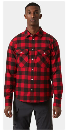 Helly Hansen Herre Lokka Økologisk Flanellsskjorte Rød 2xl Rosa2XL