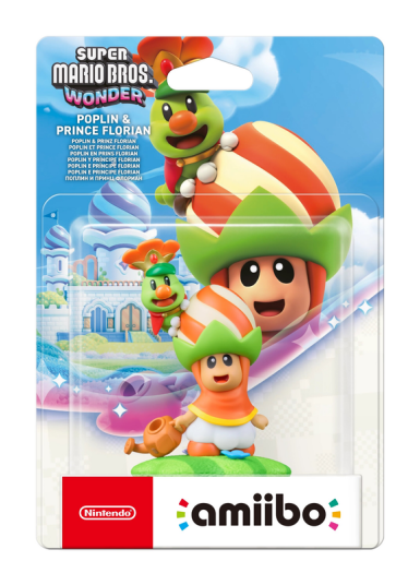 Nintendo Amiibo figur Super Mario Collection Poplin & Prince Florian 180446 Nintendo Amiibo figur Super Mario Collection Poplin & Prince Florian 180446