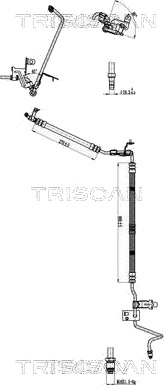 Hydraulikkslange, styring TRISCAN 8516 28017