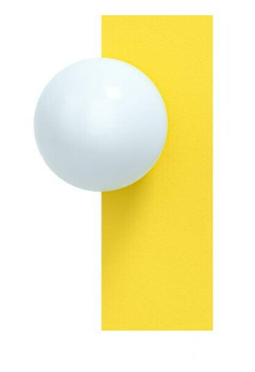 Swedish Ninja - Candy Big Rectangle S Vegglampe Sunshine Yellow Swedish Ninja