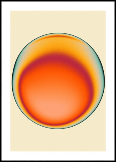 Warm Abstract Glow Plakat / 30x40 Warm Abstract Glow Plakat / 30x40