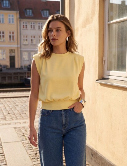 Minus Msmarta Sweat Yellow XXL Minus Msmarta Sweat Yellow XXL